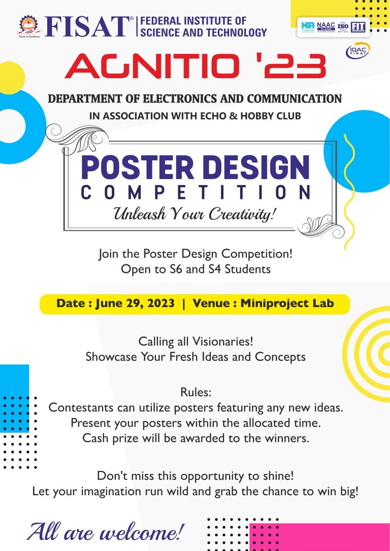 Poster Design Competition | FISAT | Federal Institute of Science And ...