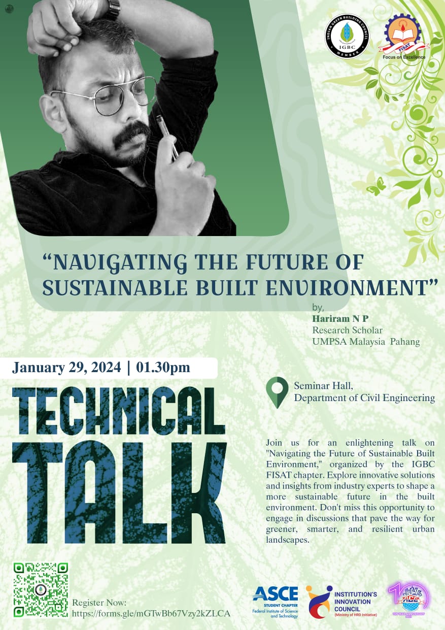 A Technical Talk on “Navigating the Future of Sustainable Built ...