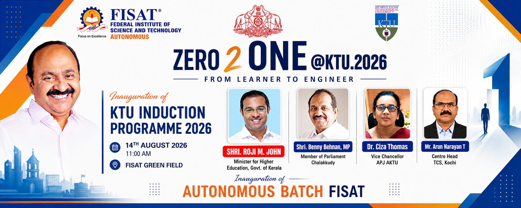 Zero2One @ KTU2026 – KTU Induction Programme & Inauguration of Autonomous Batch